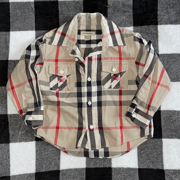 Burberry Classic Plaid Button Down Shirt - Picture 1 of 6
